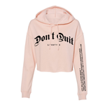 LIGHT PINK CROP TOP HOODIE